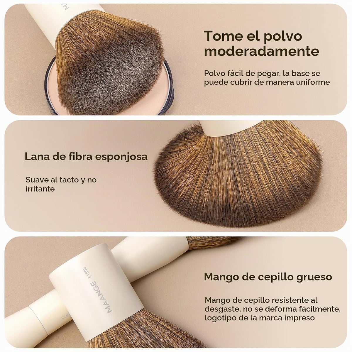 MAANGE 20 brochas de maquillaje con caja de regalo, férulas de alum...
