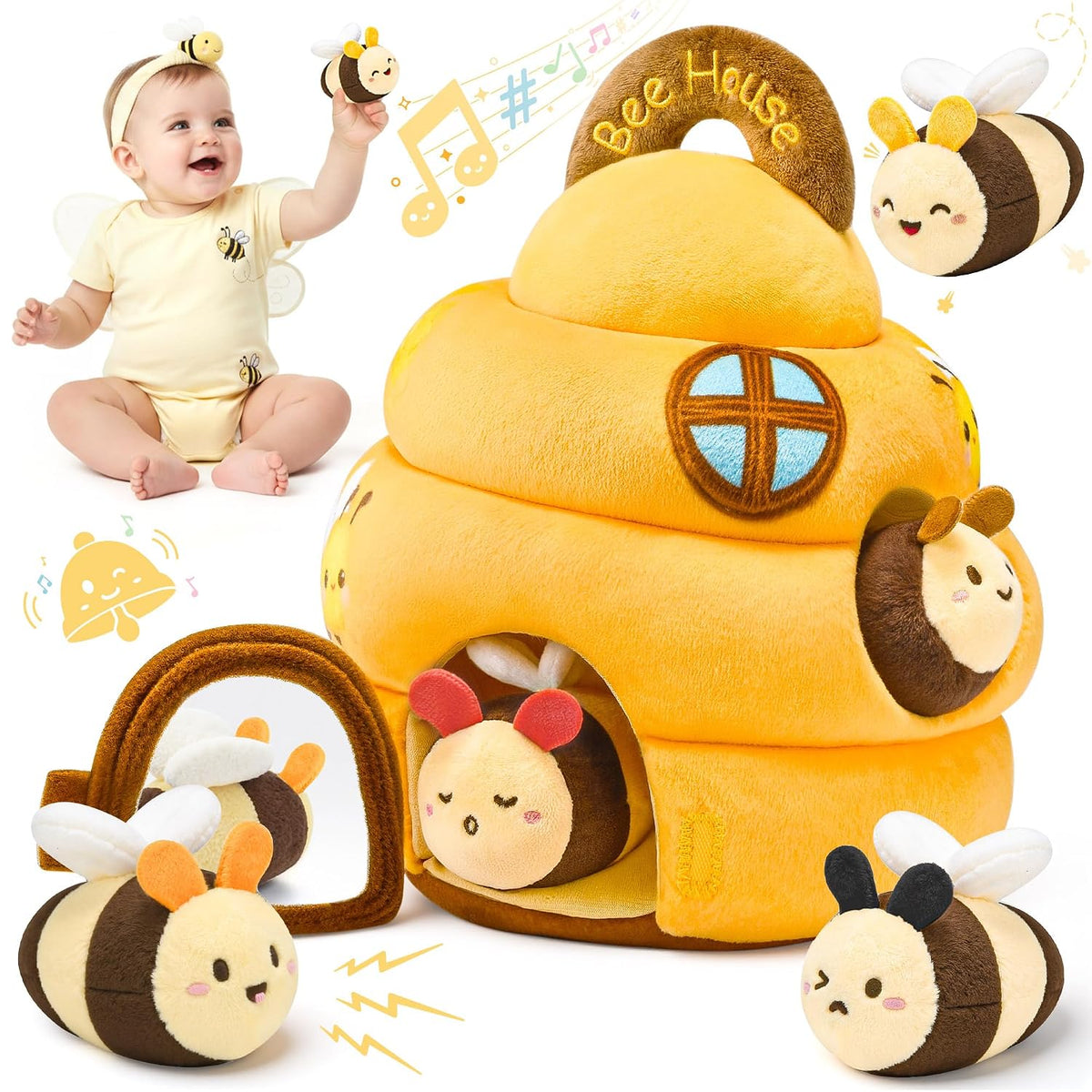 Juguetes para bebés de 6 a 12 meses - Juguete infantil de colmena c...