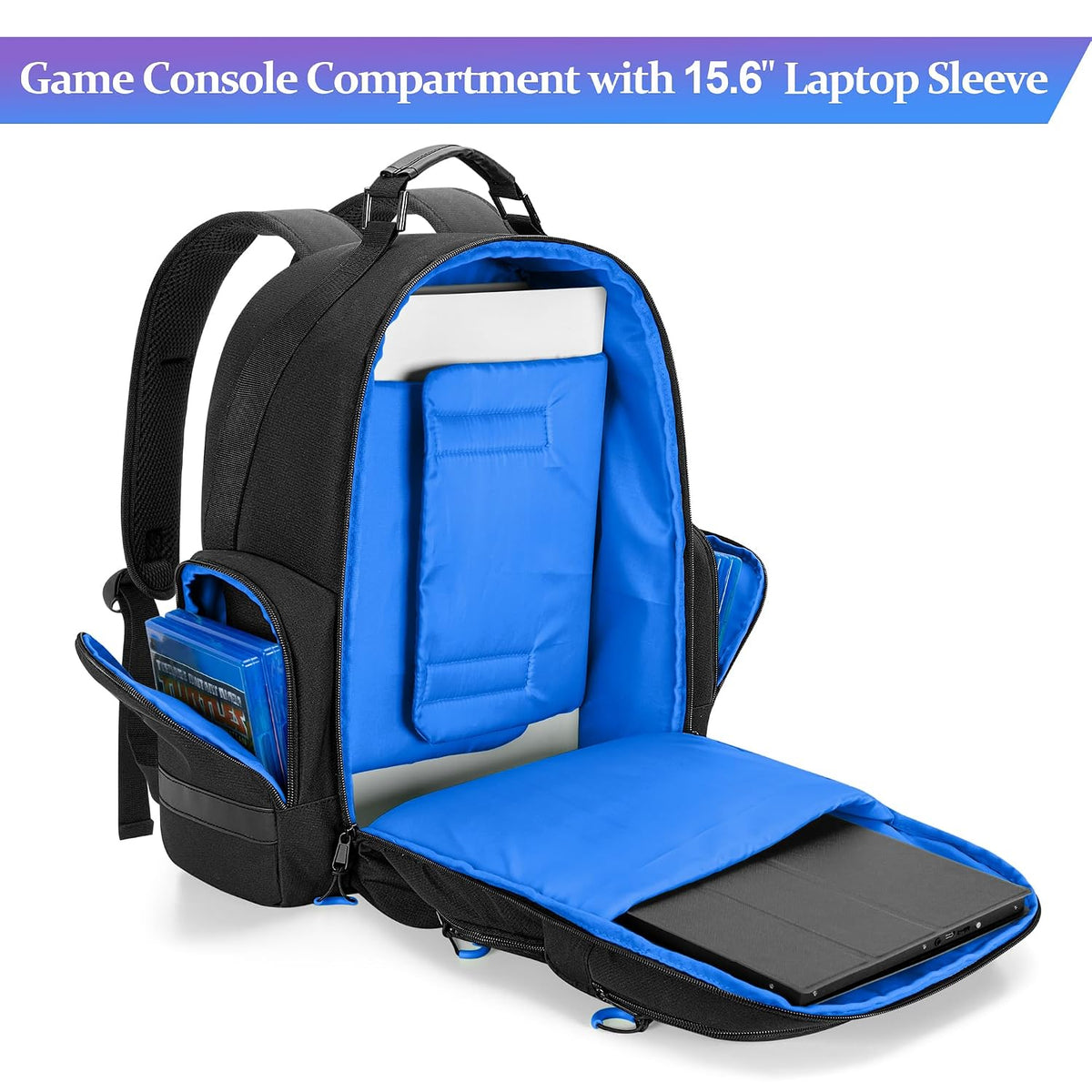 PGmoon Mochila de consola compatible con Playstation 5\/PS5 Slim\/P...