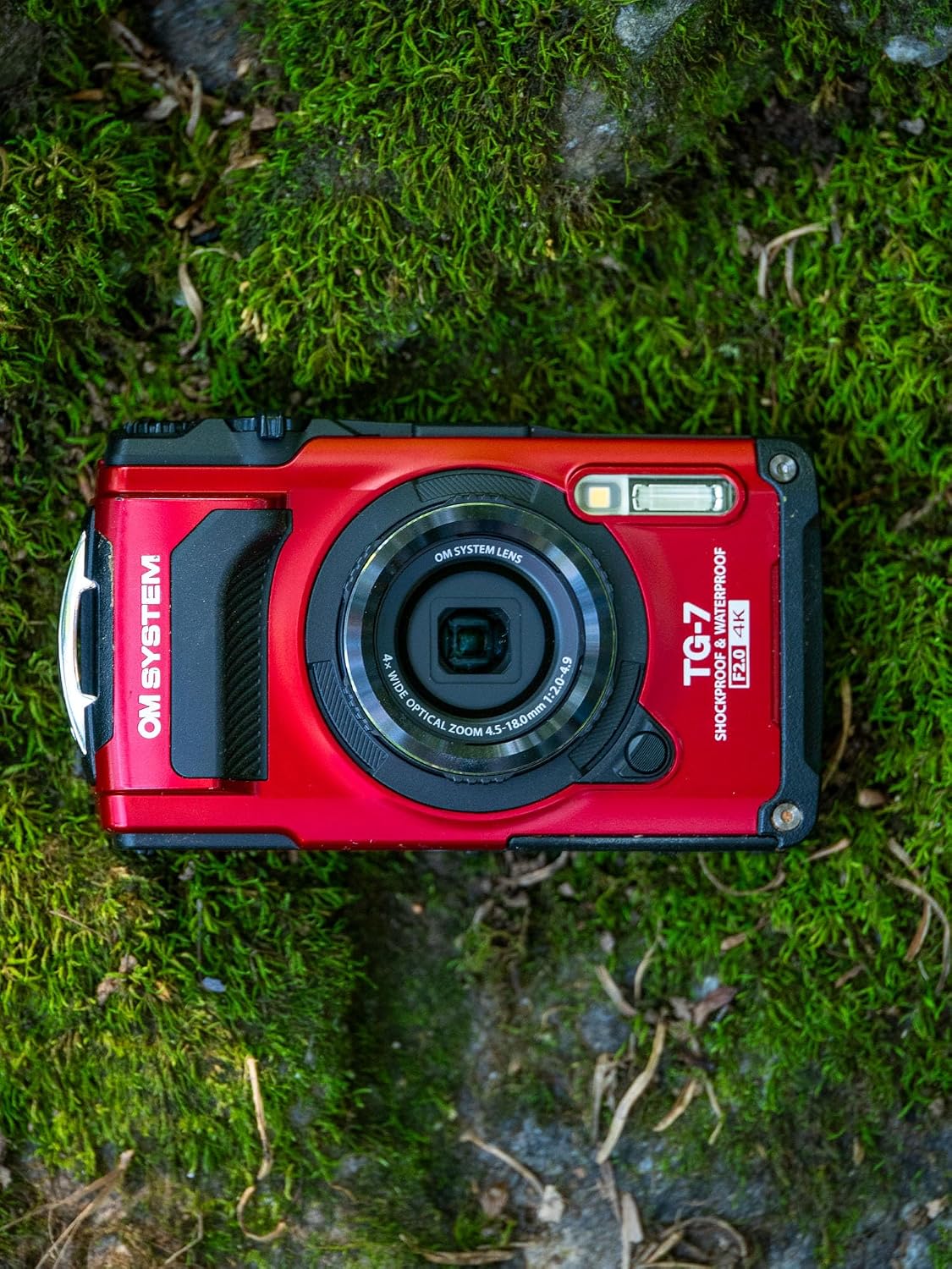 OM System OLYMPUS Tough TG-7 Cámara Subacuática Roja, Impermeable,...