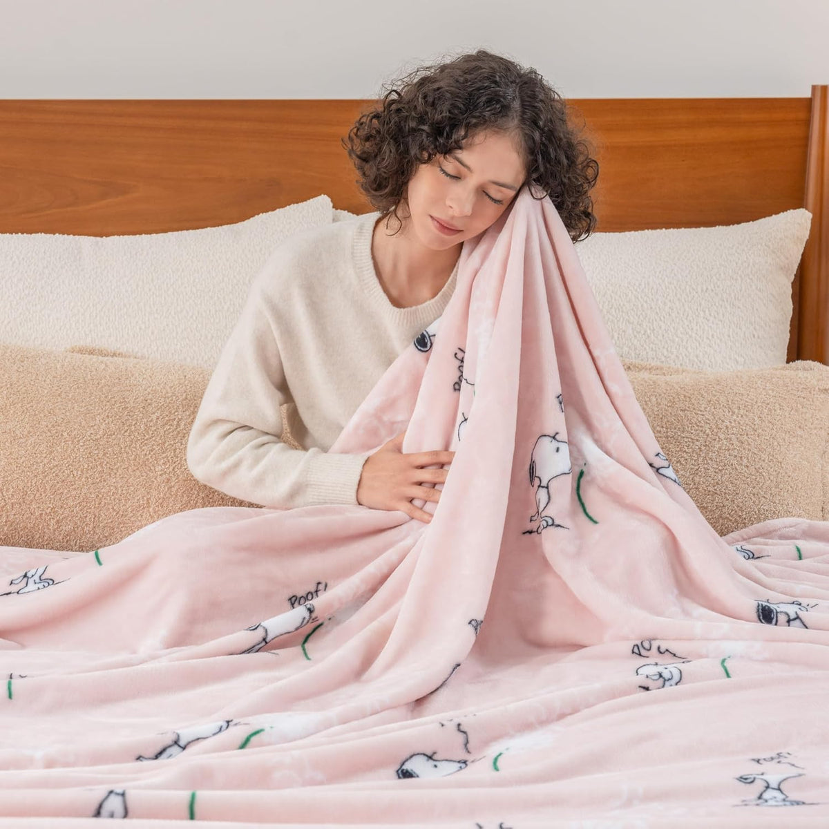 Berkshire Blanket Peanuts® VelvetLoft® - Manta de felpa de Snoopy c...