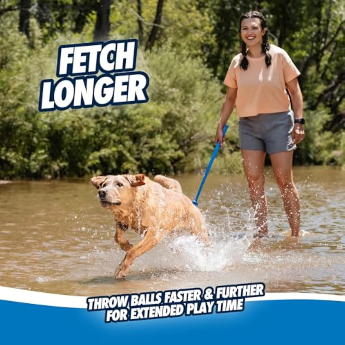 Chuckit! Lanzador de Bolas para Perros 12M Sport con Mango de 12...