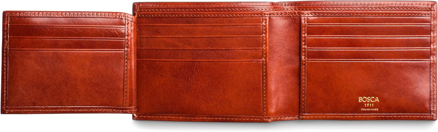 Bosca Cartera de cuero para hombre \u2013 Old Italia billetera pleg...