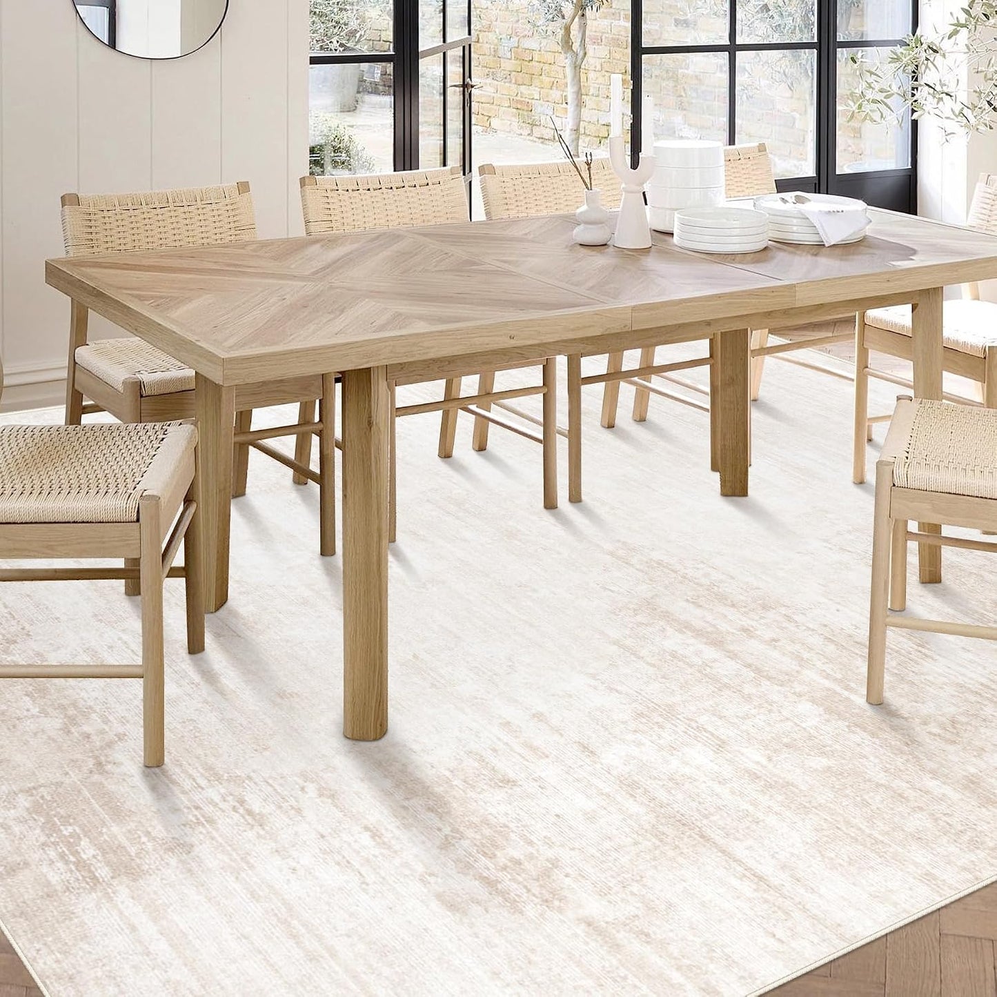 Alfombras de Área 6x9 para Sala de Estar: Alfombra Lavable Moderna...