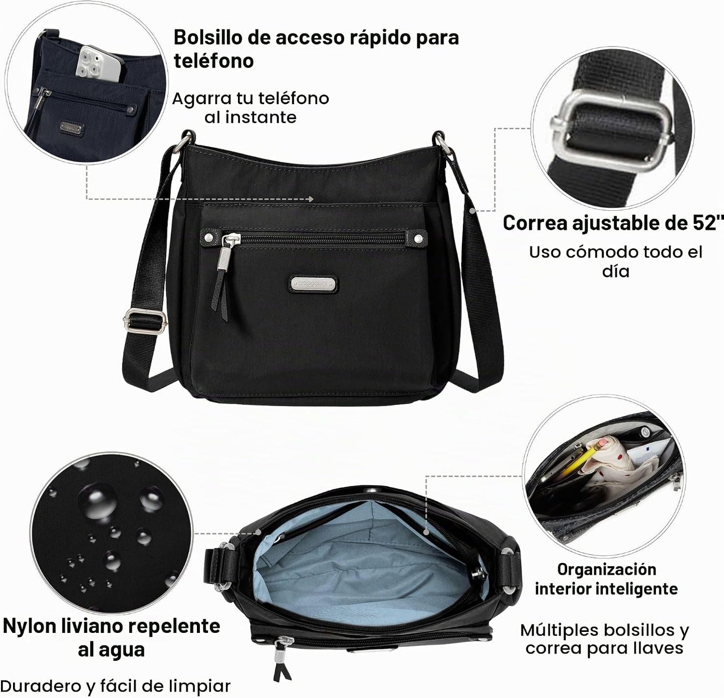Baggallini La nueva colección clásica Uptown Bagg