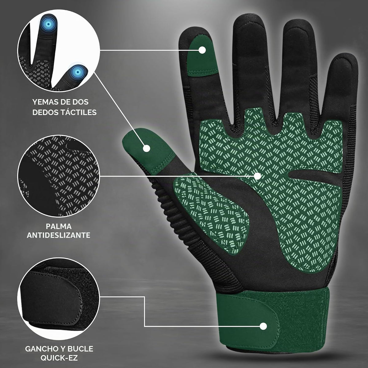 WESTWOOD FOX Guantes de motocicleta para hombres y mujeres, guantes...