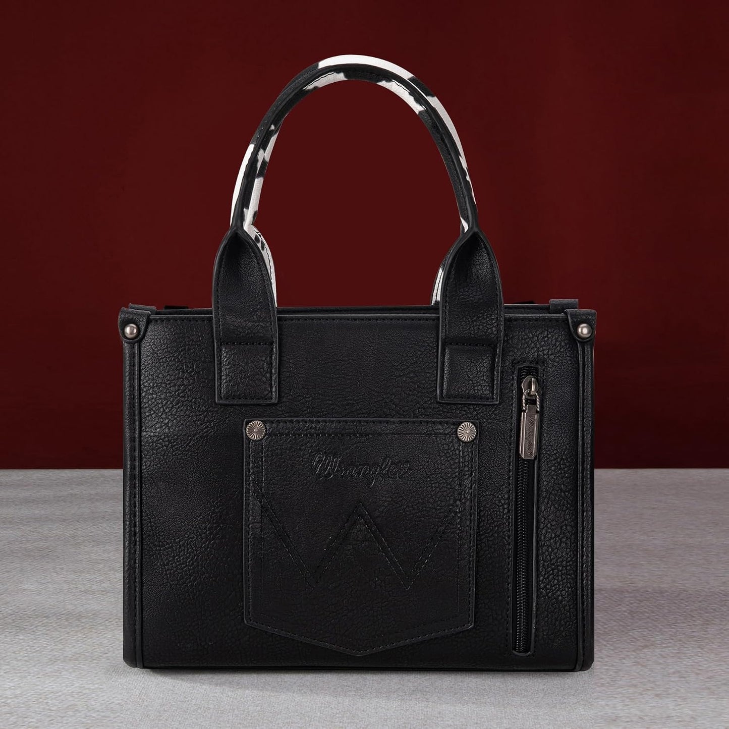 Montana West × Wrangler Bolso de mano para mujer con estampado de v...