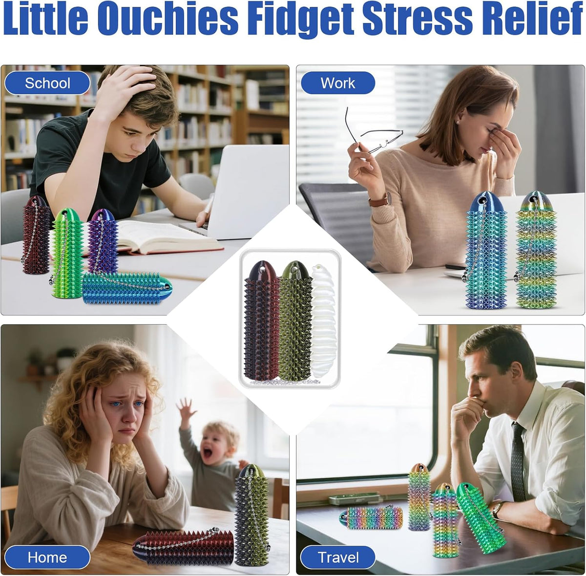 Little Ouchies Pain Fidget - Herramienta de estimulación portátil,...