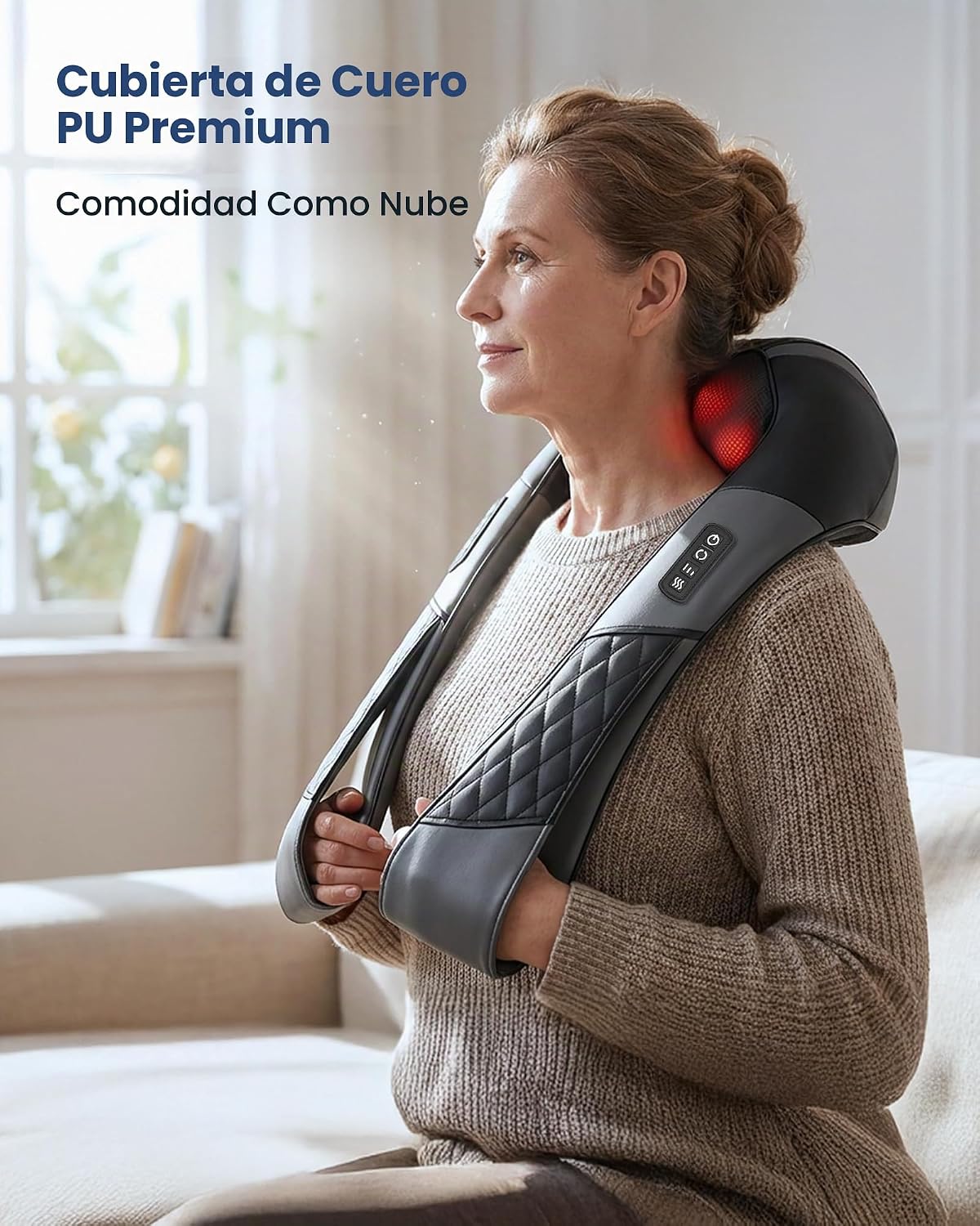 COMFIER Masajeador inalámbrico de cuello y hombros 2026 con calor |...