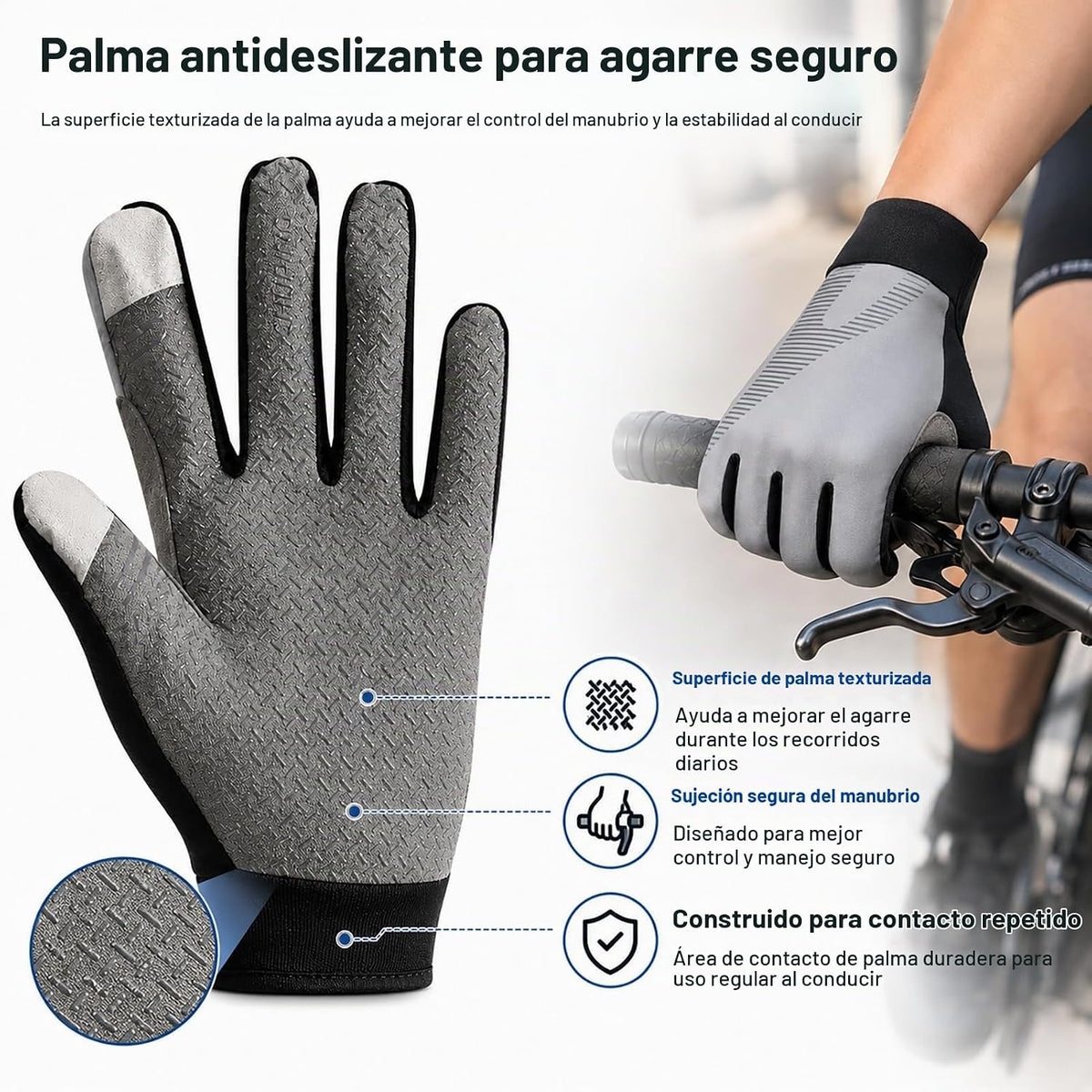 COTOUXKER Guantes de ciclismo para hombres y mujeres, guantes liger...