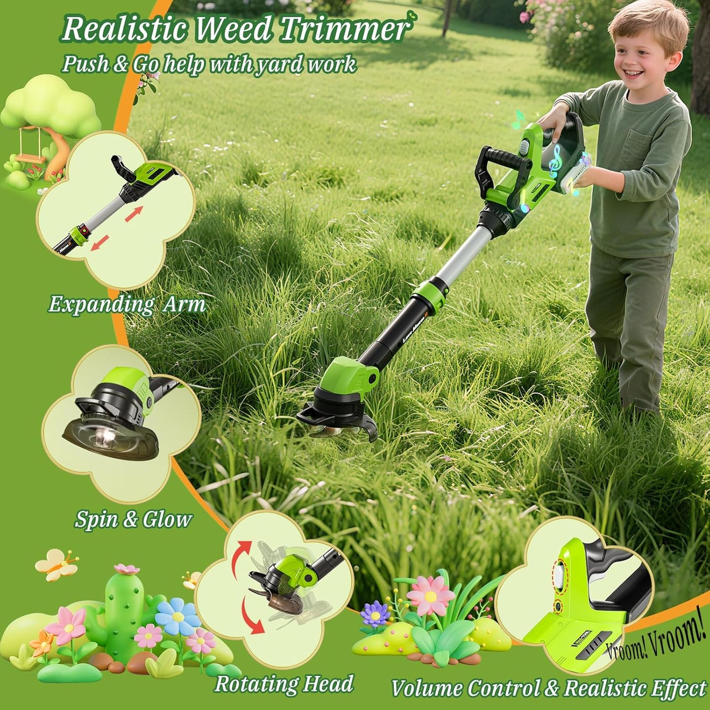 Conjunto de herramientas para niños mejorado, 3 en 1: herramientas...