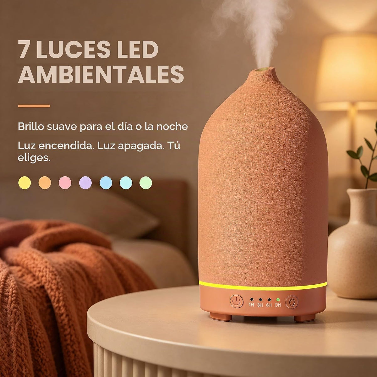 Gooamp Difusor de aceite esencial de cerámica 200ML para el hogar,...