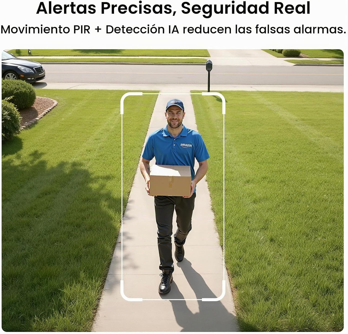 aosu Cámara solar 2K para exteriores inalámbrica, cámaras para segu...
