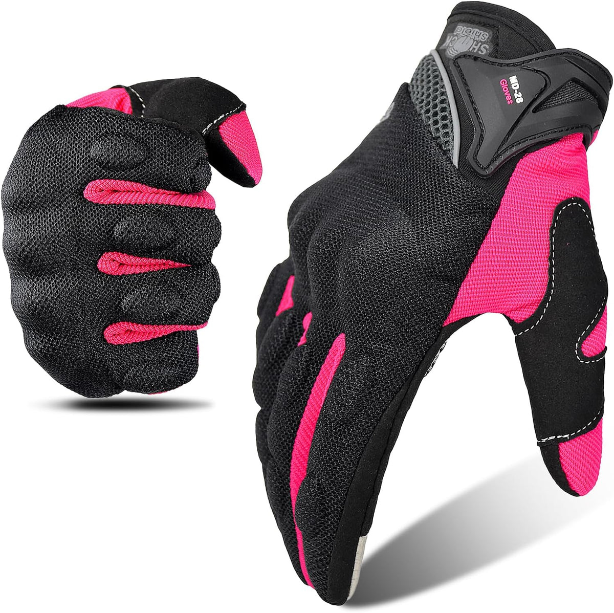 mjmoto Guantes de motocicleta de malla transpirable para hombres y...