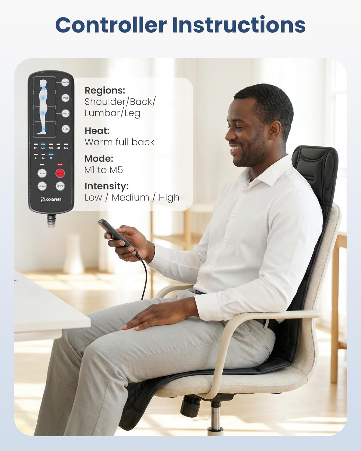 Comfier - Tapete de Masaje de Cuerpo Completo, Almohadilla de Masaj...