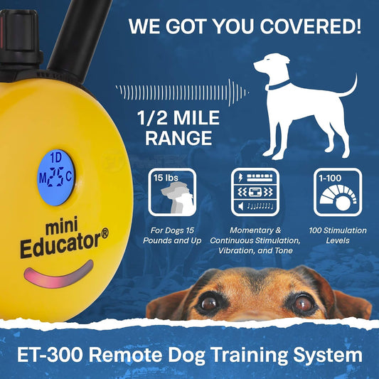 Educator ET-300 Mini Collar E para entrenamiento de perros con cont...