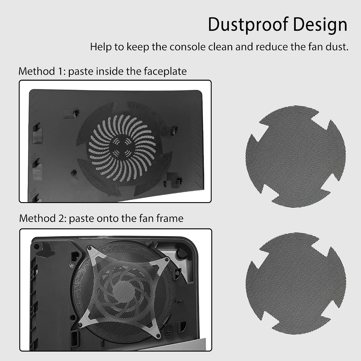 Placa Frontal para PS5 Slim Disc Edition con Tira de Luz RGB y Filt...