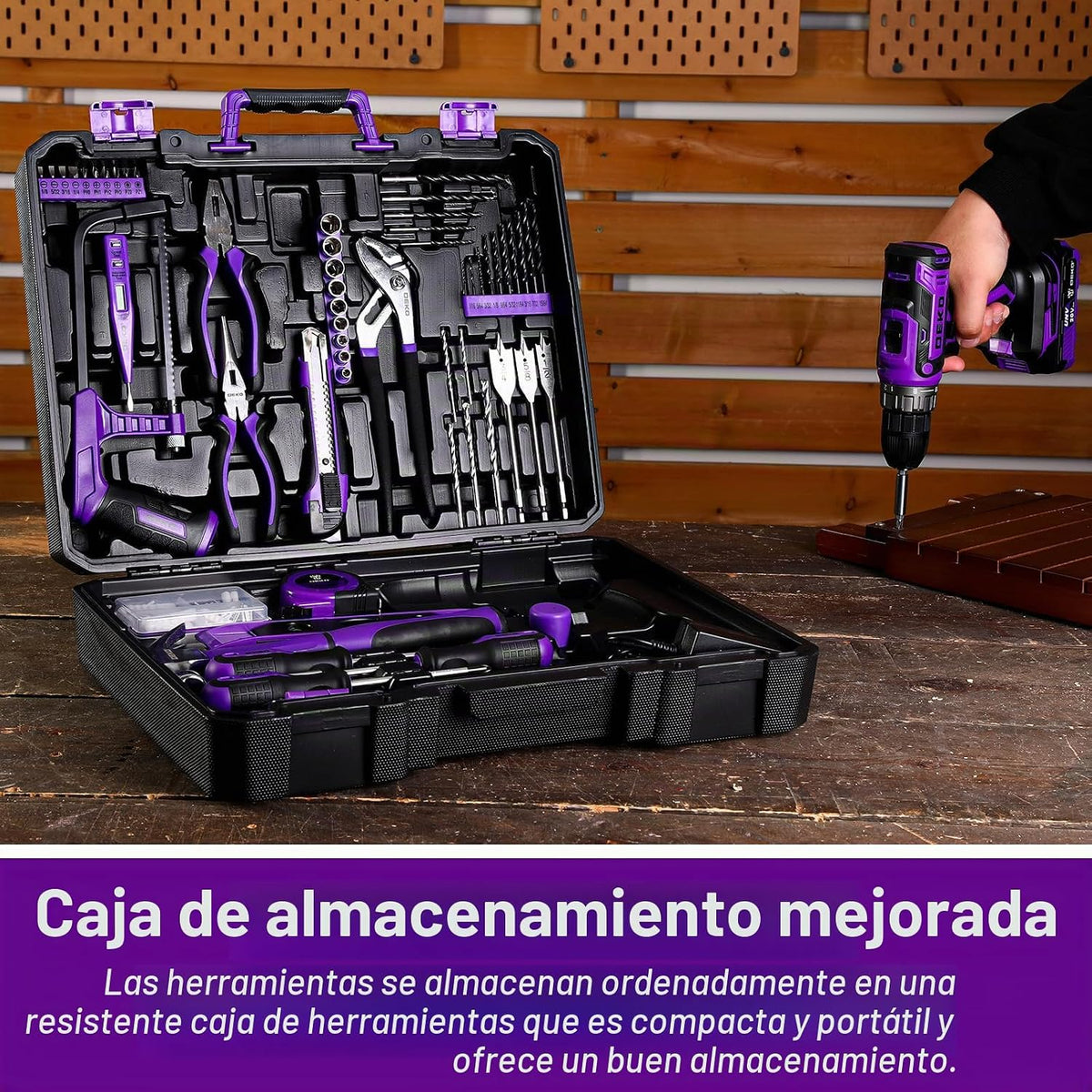 Juego de herramientas de taladro: caja de herramientas de taladro e...