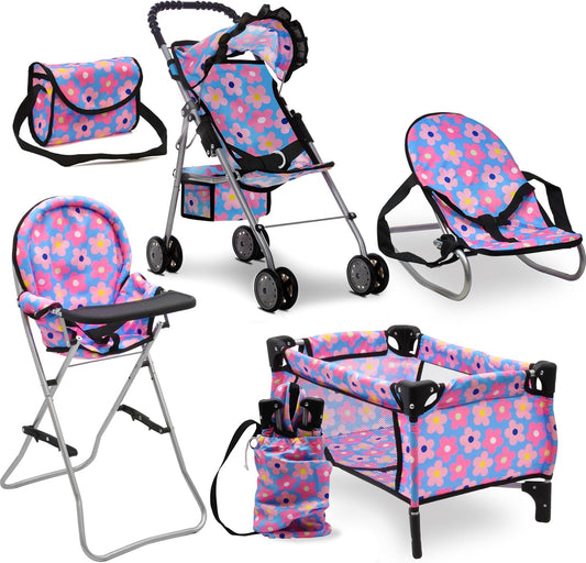 Juego de cama y asiento de bebé, juego de bebé, accesorios para muñ...