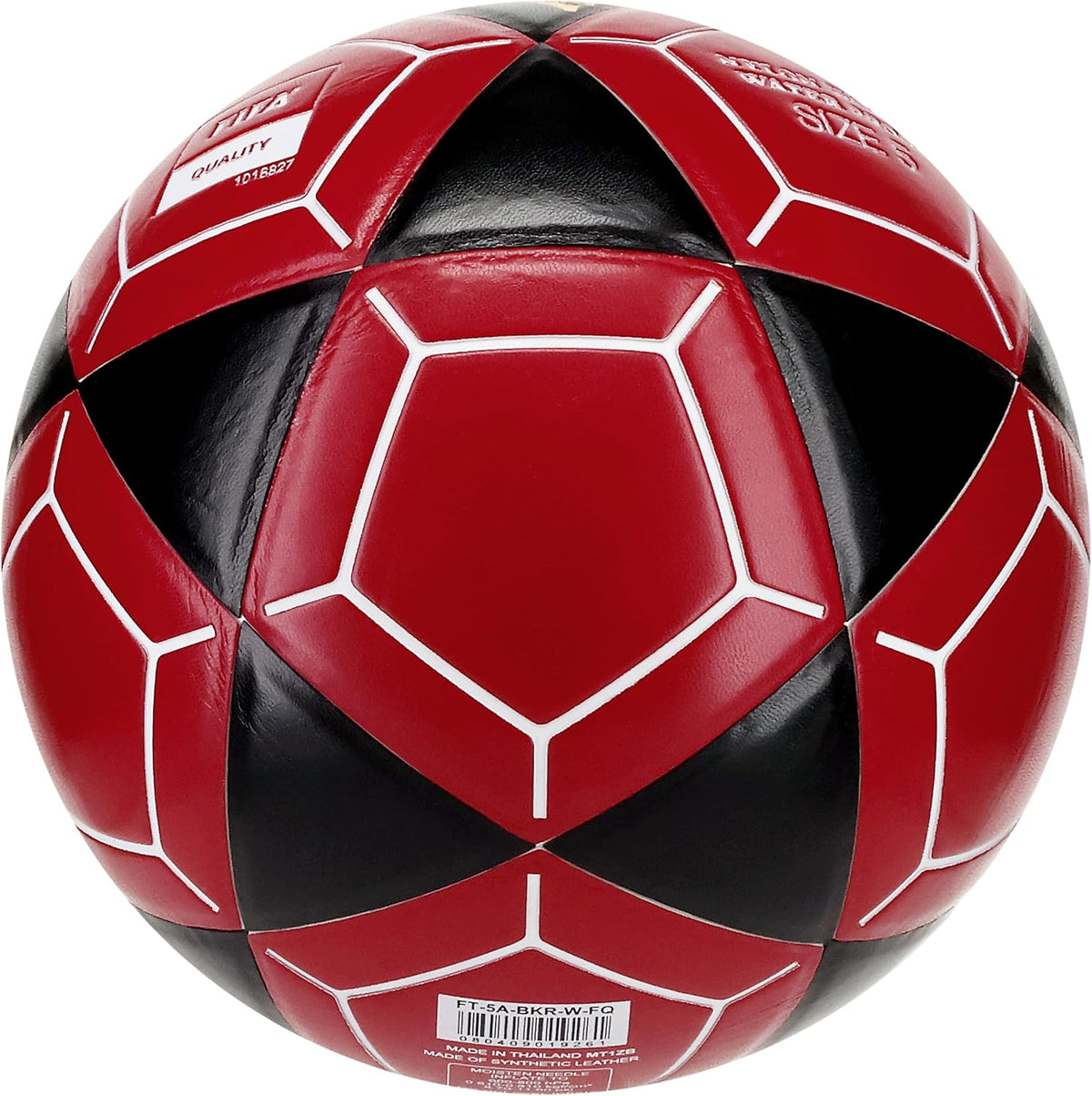 Mikasa FT5A-BKR-W Goal Master - Balón de fútbol, negro\/rojo, talla...