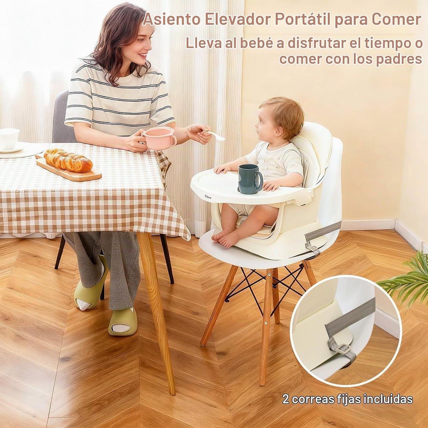 INFANS Silla Alta 9 en 1, Silla Alta Convertible para Bebés y Niños...