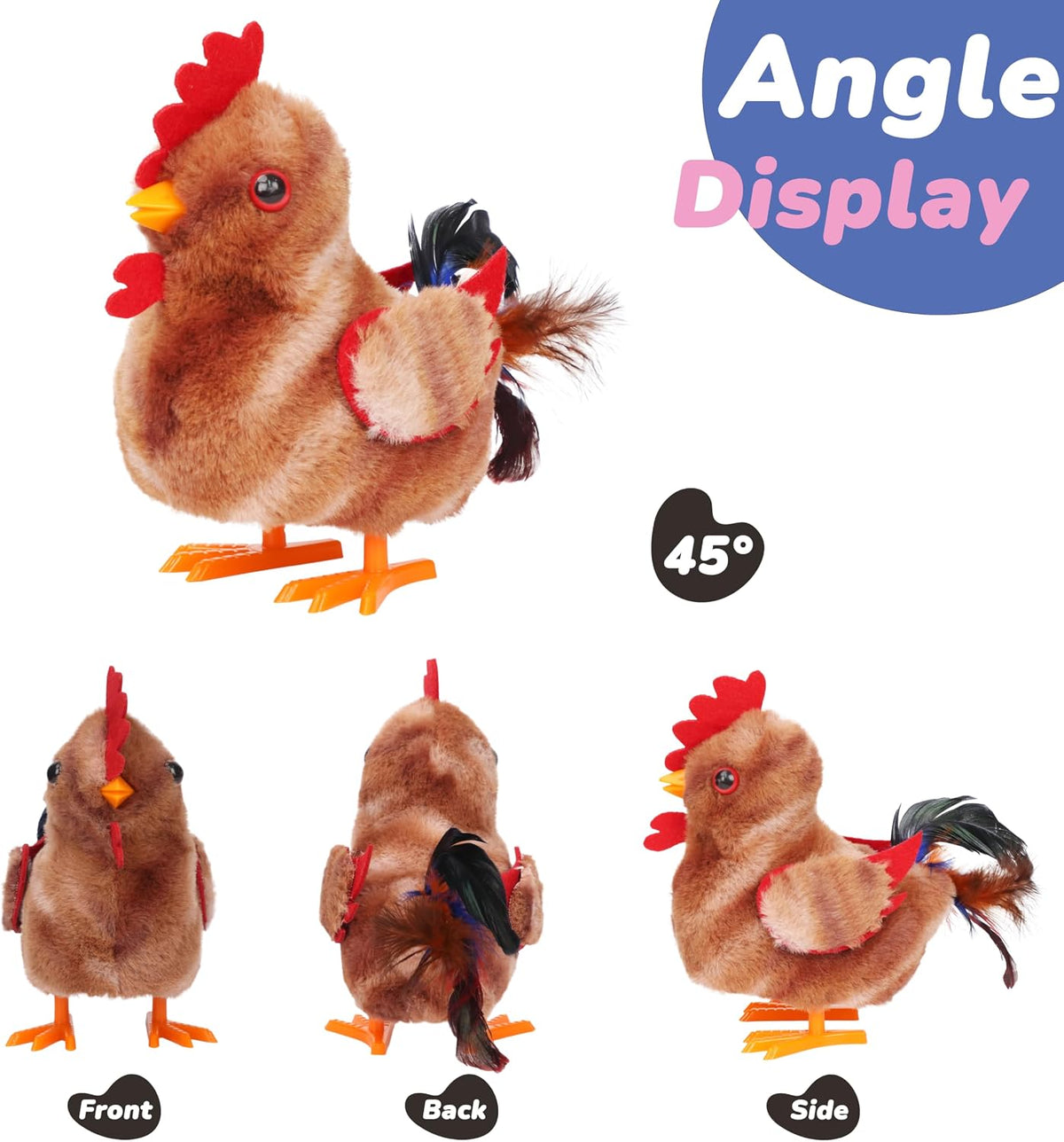 Hopearl - Pollo caminante, mascota, gallo, pollito, juguete de pelu...