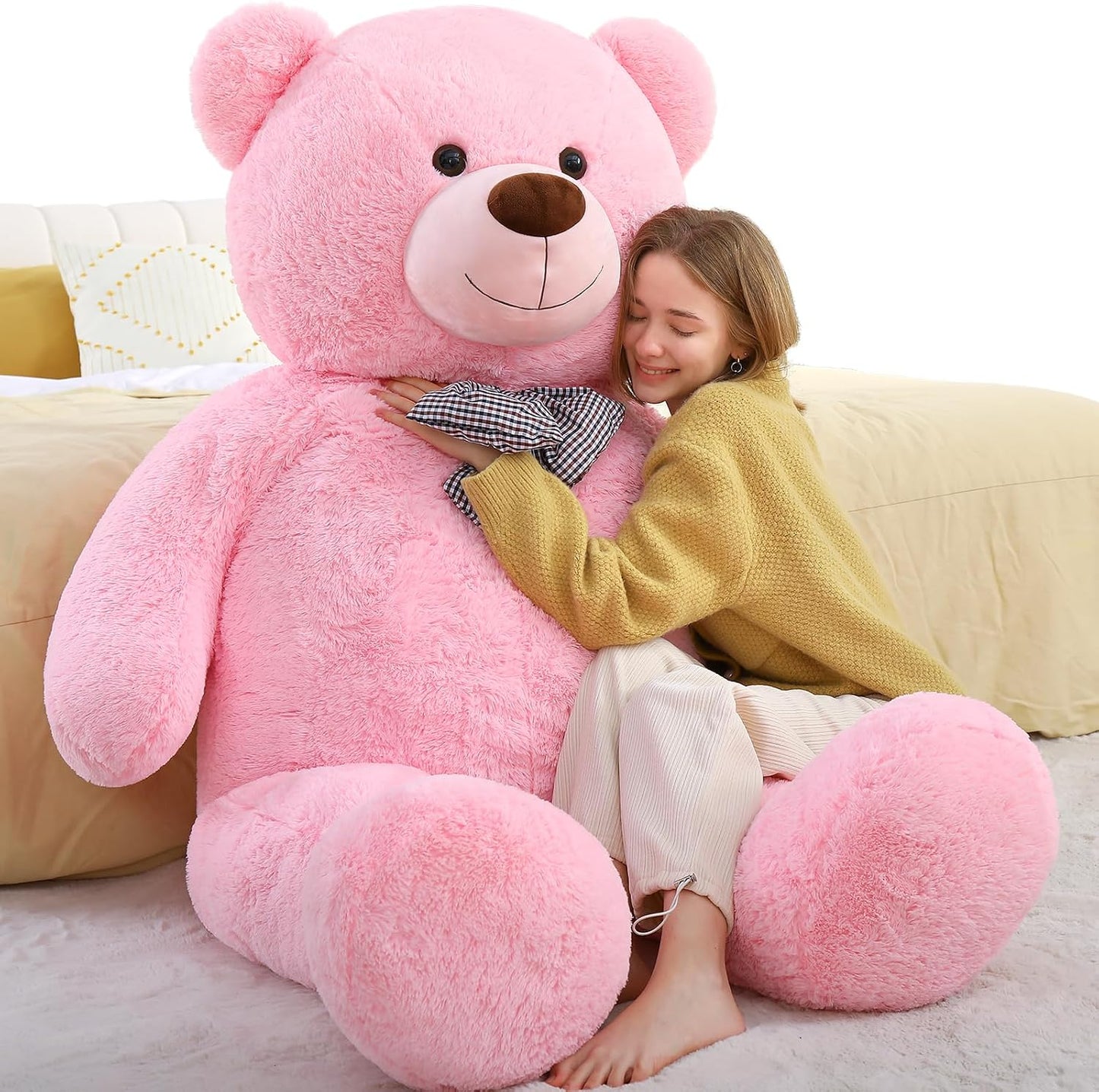 Toys Studio Oso de Peluche Gigante, Oso de Peluche Rosa de 70.8 Pul...