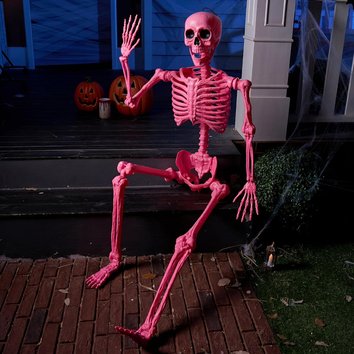 JOYIN - Esqueleto de Halloween posable de 1.7 m de la colección Lif...