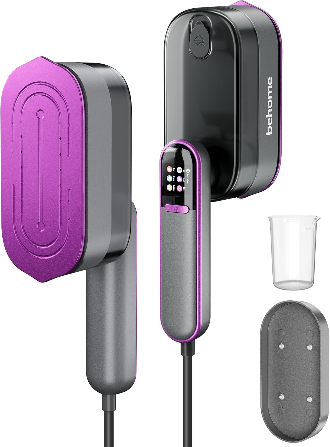 Behome Vaporizador de Viaje para Ropa, Plancha de Mano portátil de...