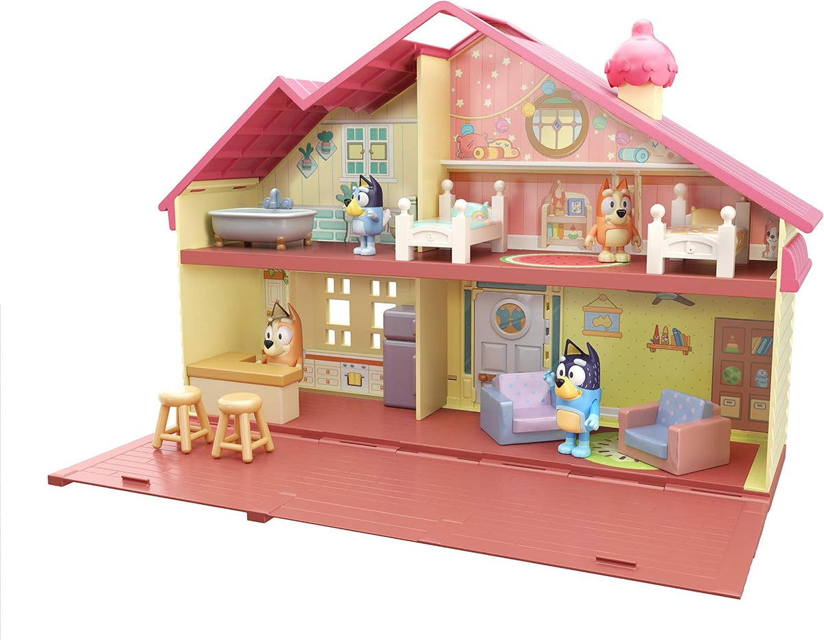 Bluey - Set de juego de casa de juguete, Mega Paquete Familiar Hoga...