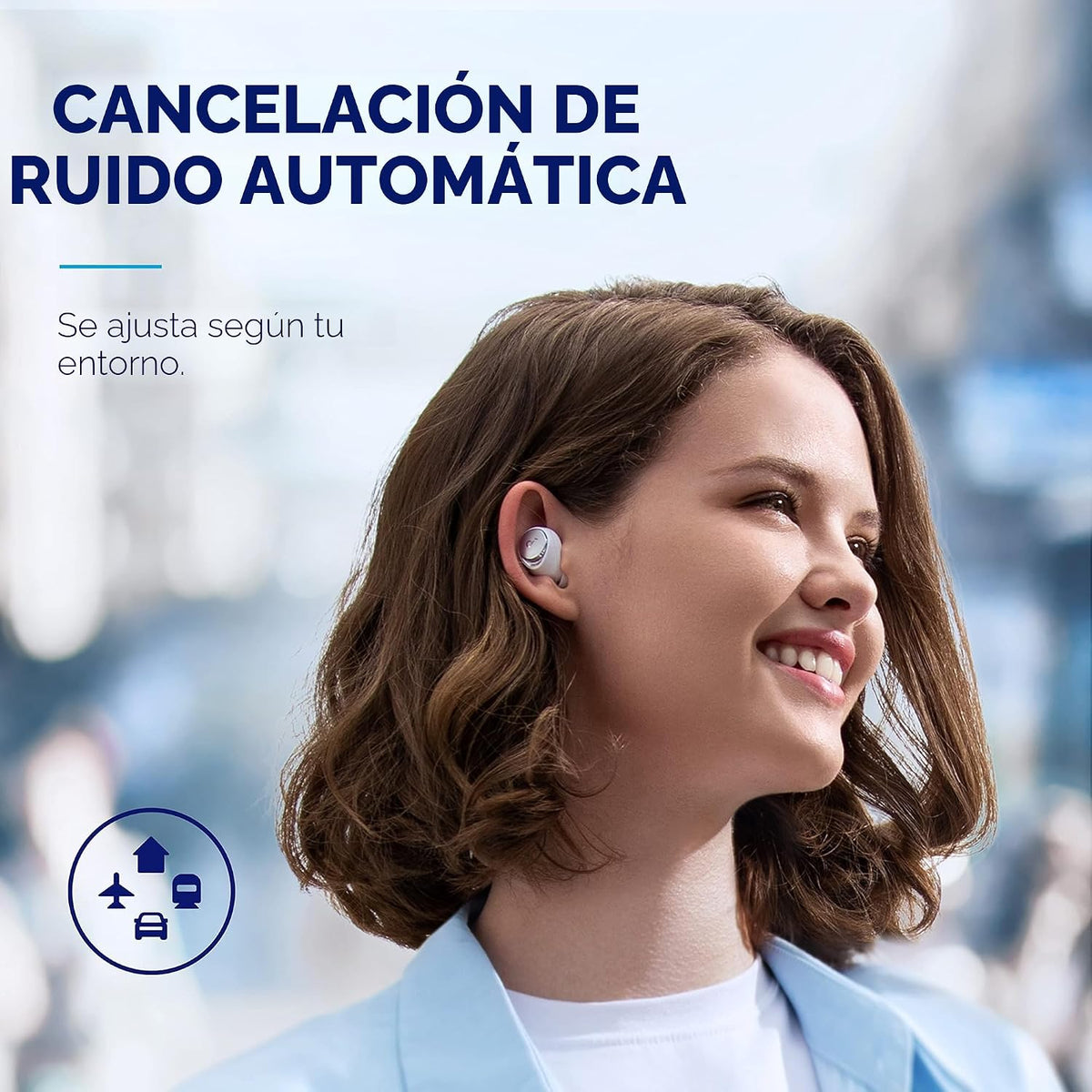 Soundcore by Anker Space A40 Auriculares adaptativos con cancelació...