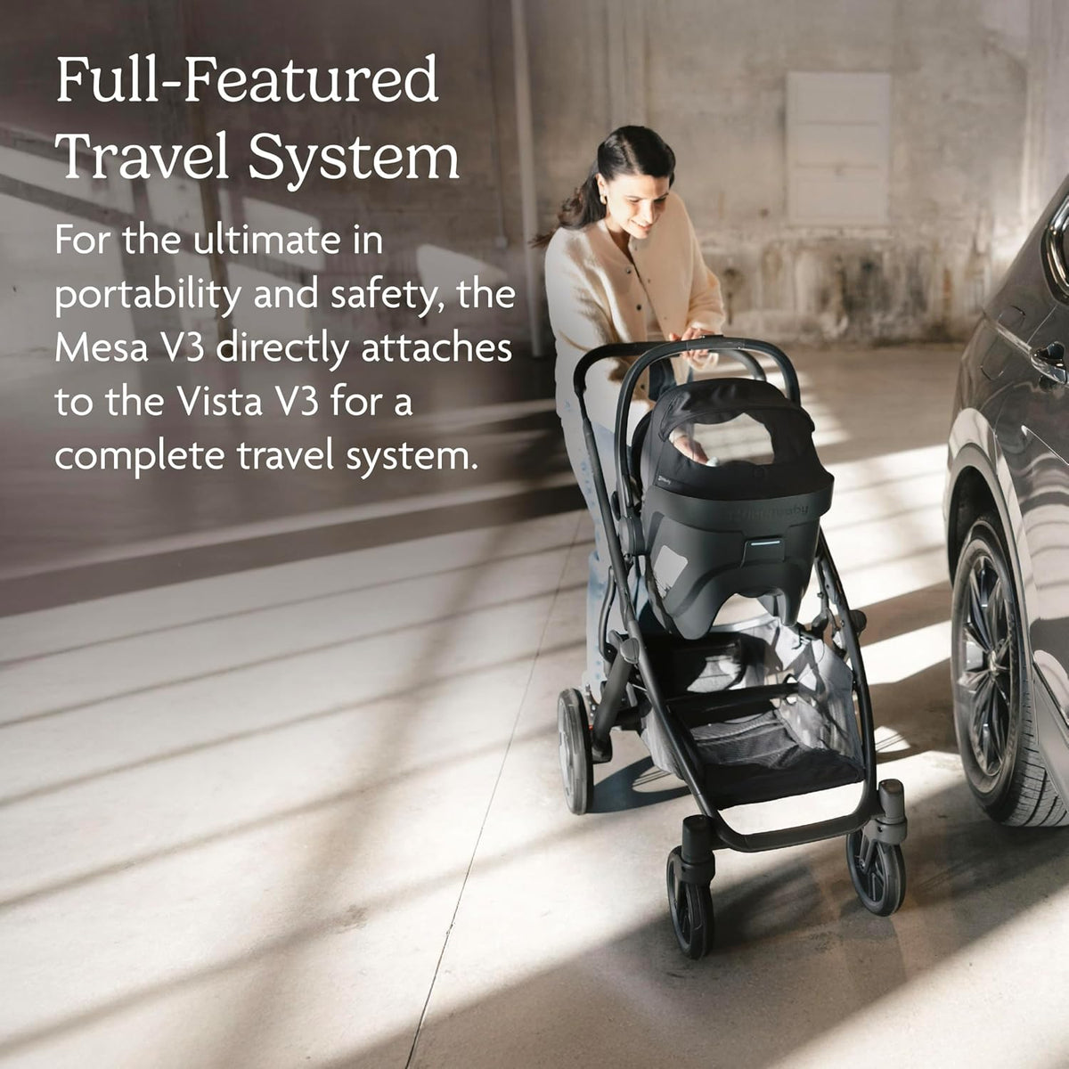 UPPAbaby Vista V3 Cochecito + Mesa V3 Sistema de viaje para asiento...