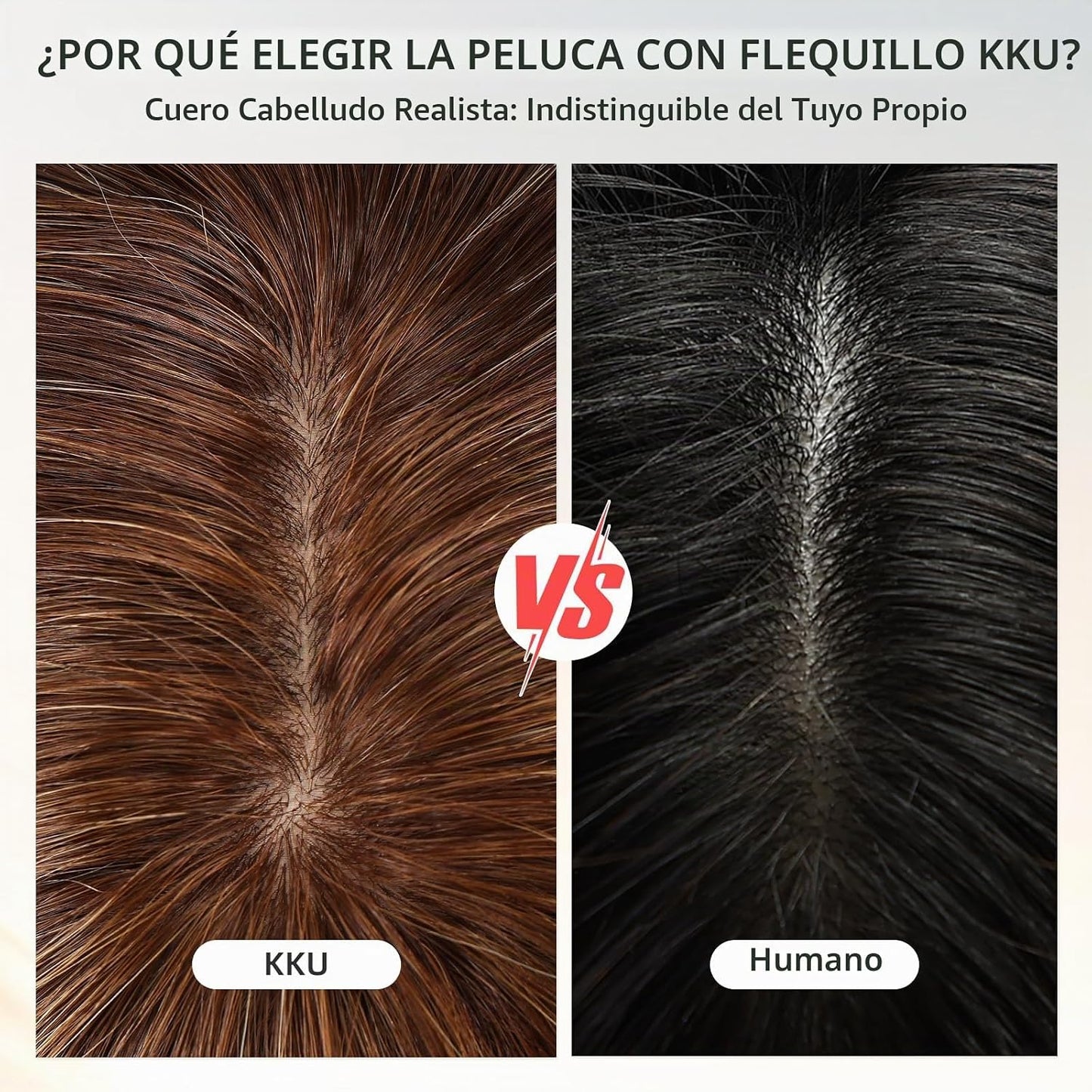 Wear but free KKU - Peluca de cabello humano rubio mezclado de 16 p...