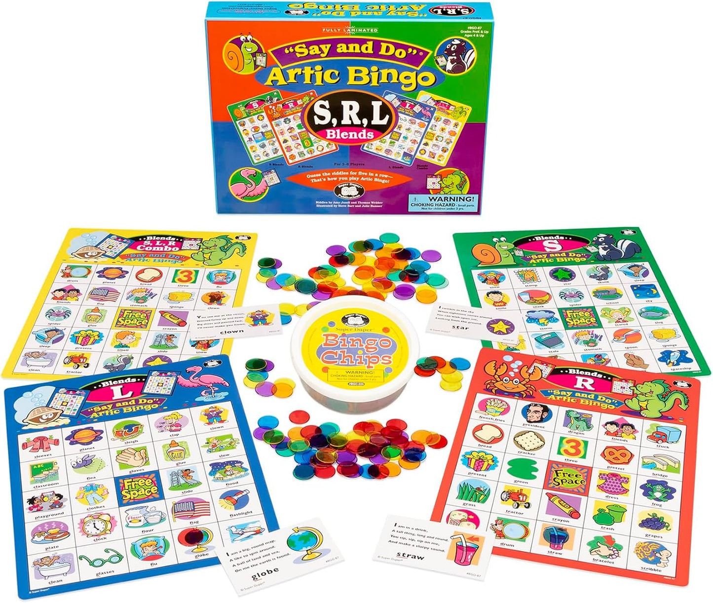 Super Duper Publications | Juego de sonidos Say and Do® Artic Bingo...