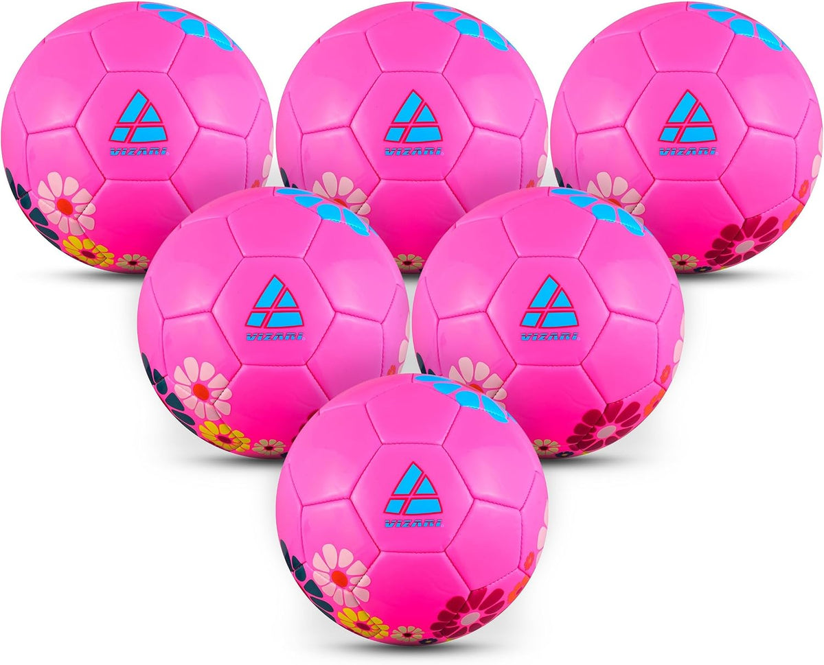 Balón de fútbol Vizari con flores