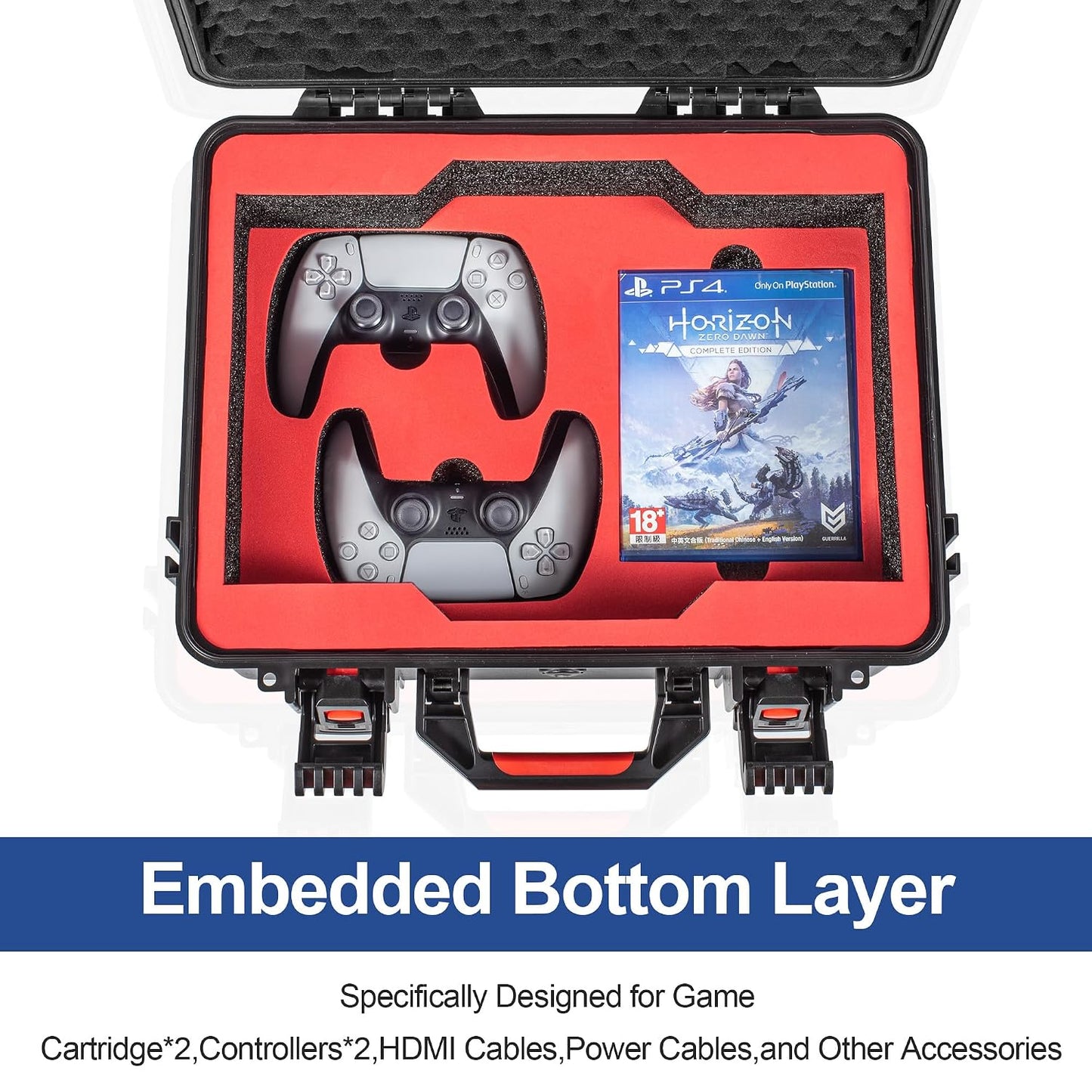 Funda rígida de viaje para PS5 Slim 2023, protección que absorbe lo...