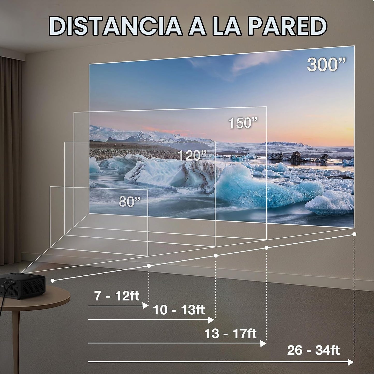 Optoma UHZ36 4K UHD Láser HDR Proyector de Cine en Casa - Negro