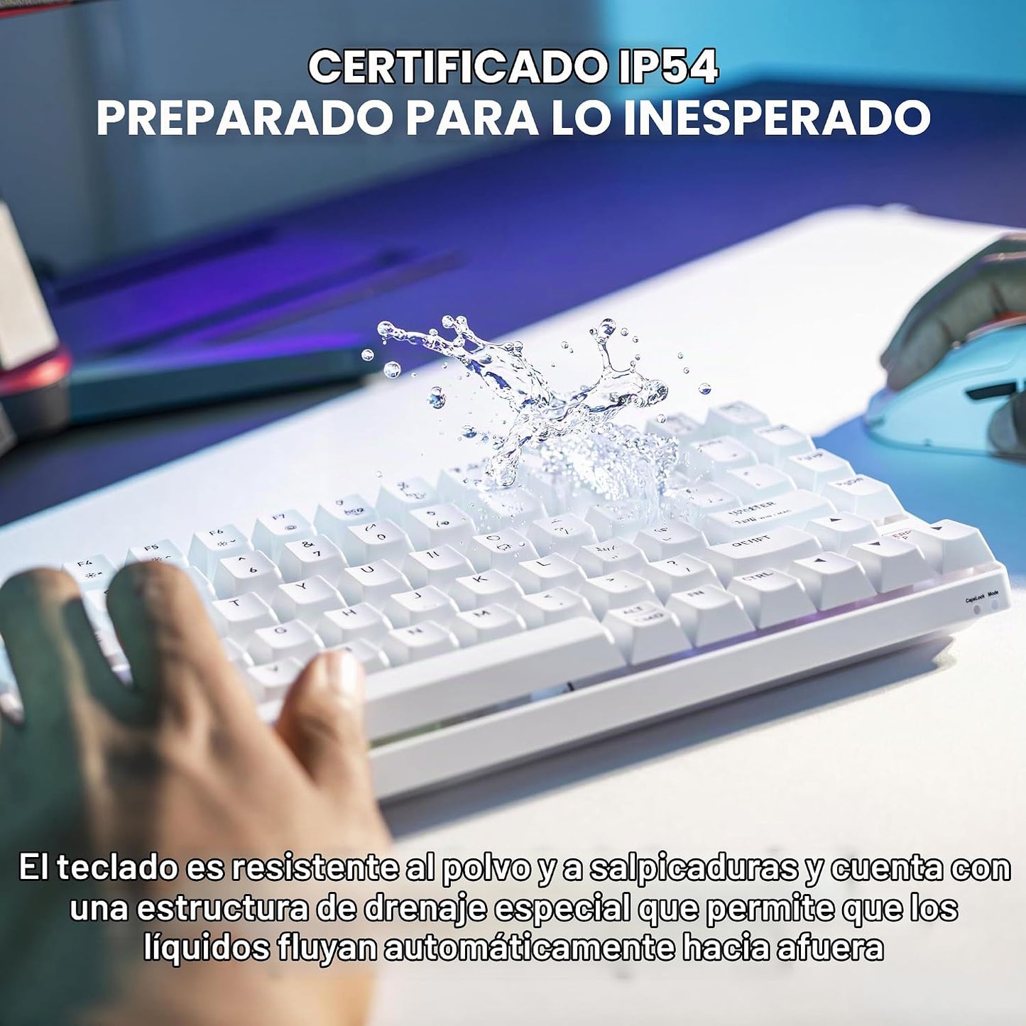 CHERRY XTRFY K33 - Teclado compacto inalámbrico, 75% Mem-chanical p...