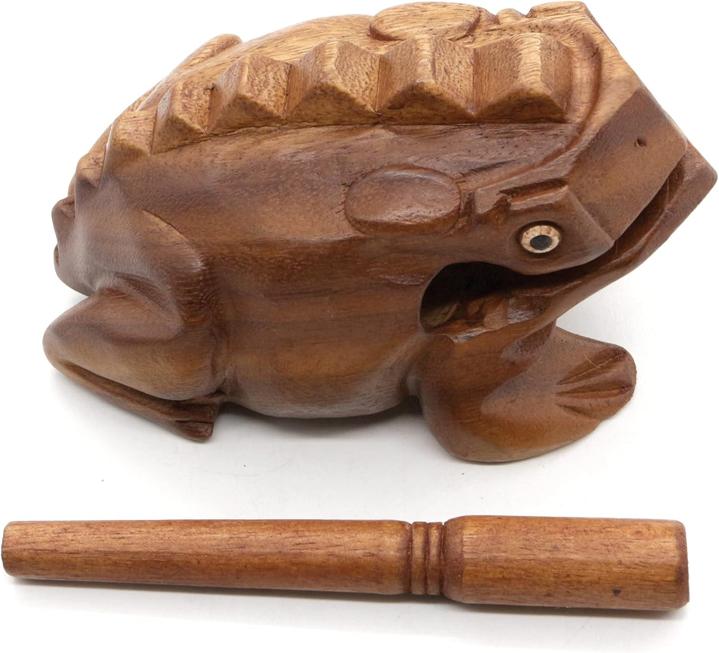 BSIRI Rana de madera Rasp Instrumentos musicales de África Frog Ras...