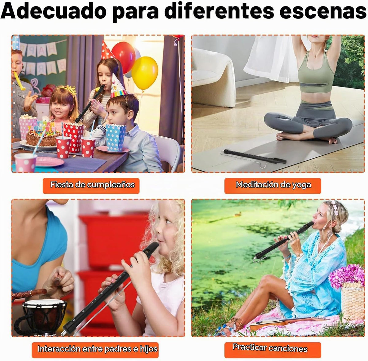 Silbato Deslizante, Dioche Instrumento Musical de Tono Ajustable, p...