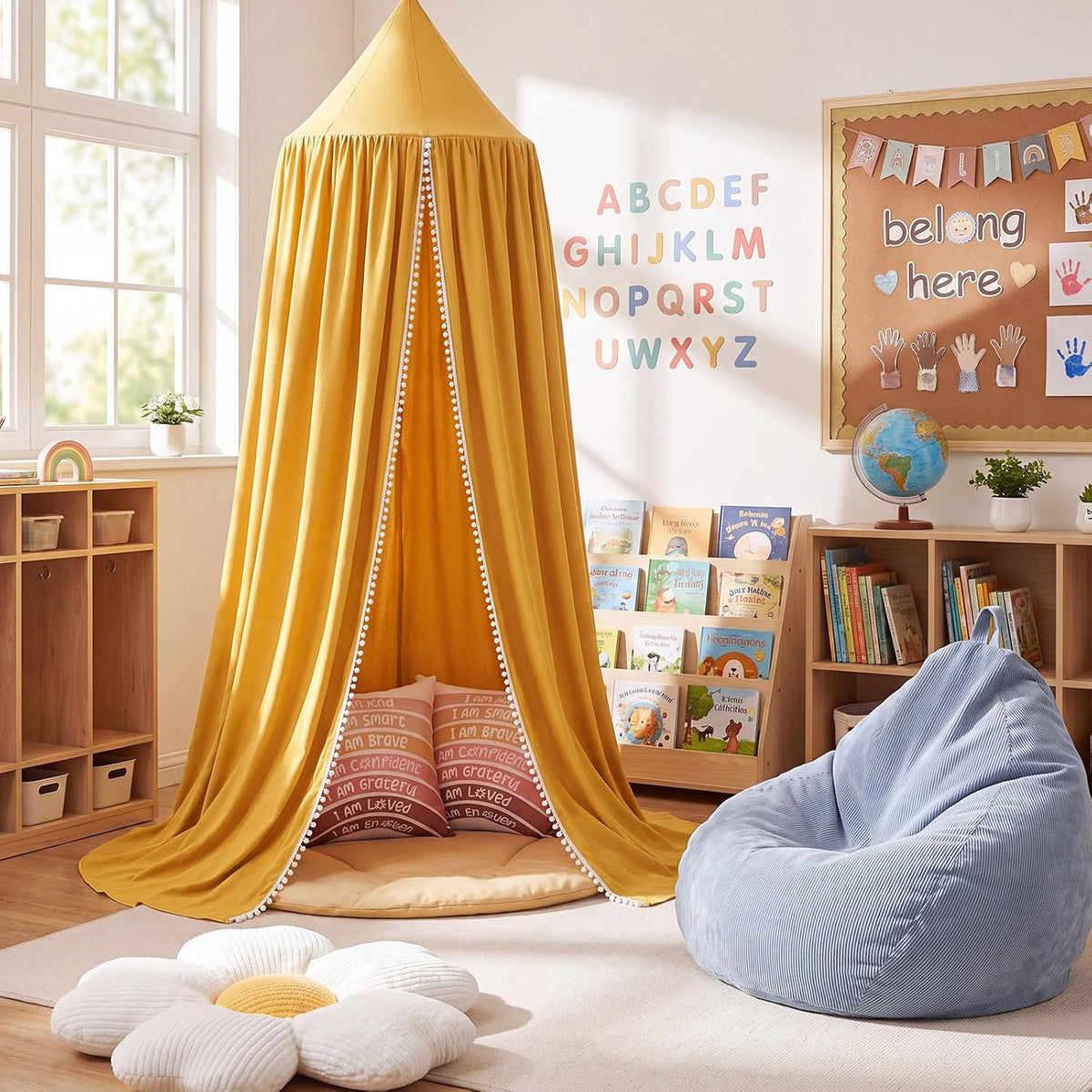 Hillsuren Juego de 5 piezas para niños, juego de esquina de lectura...