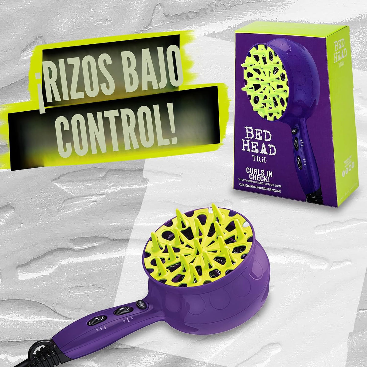 Secador de pelo para rizos Bed Head Curls in Check 1875 W | Ideal p...