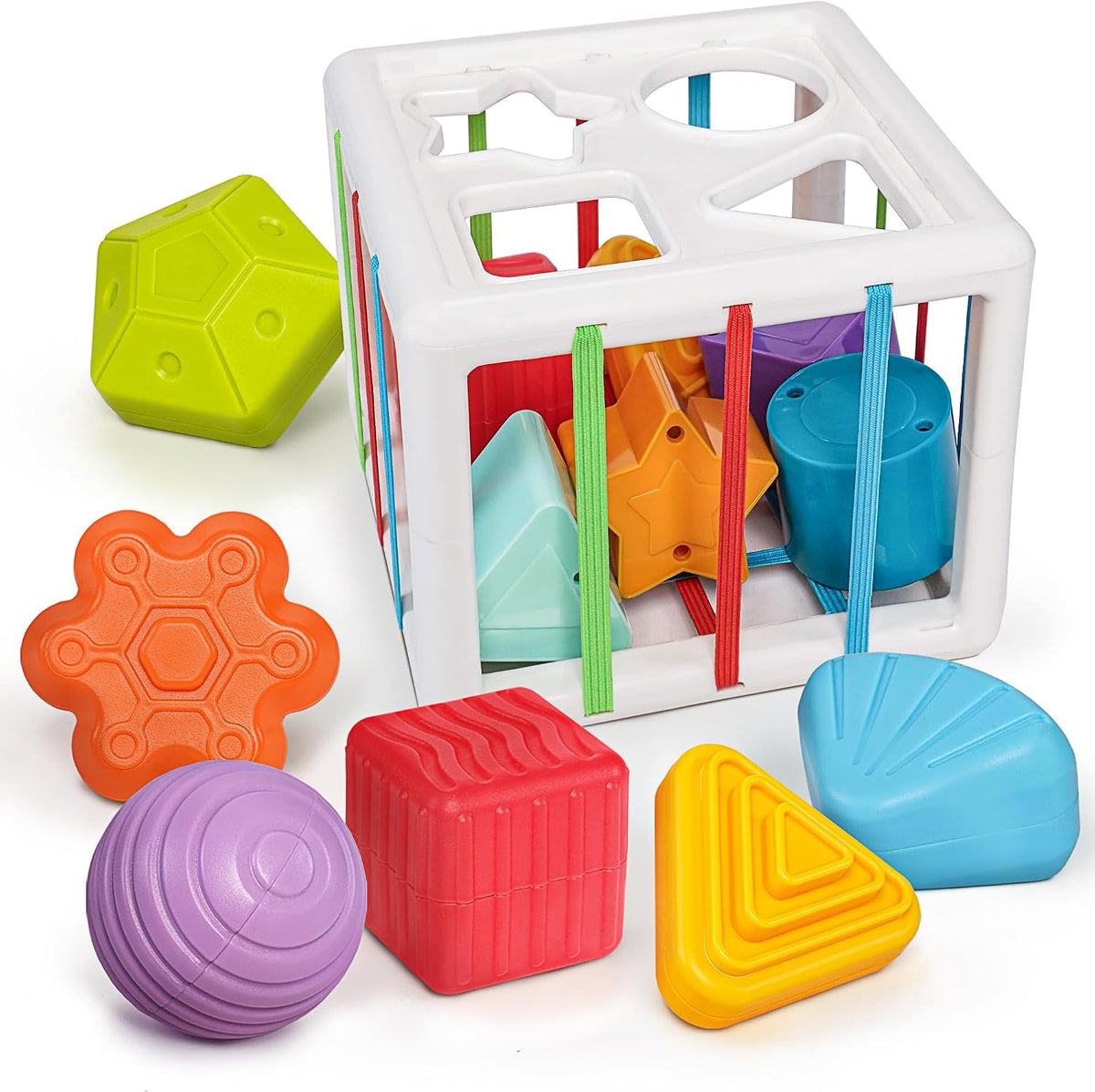 LiKee Juguetes Montessori para niños de 1 año y más, clasificador d...