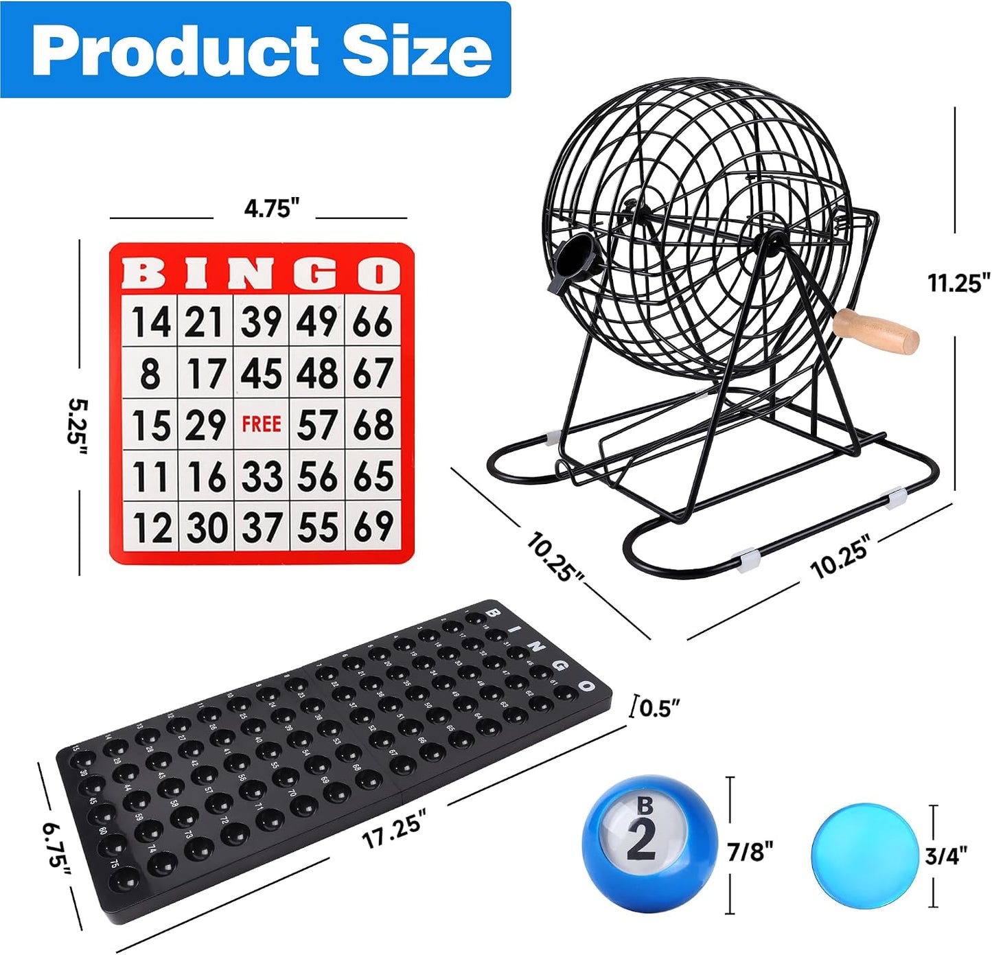 Juego de bingo de lujo GSE para fiestas de amigos, noches de juego...