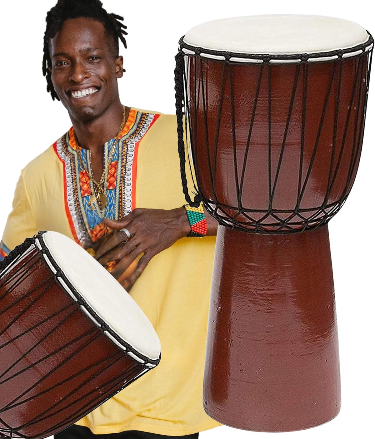 El Djembe es un tambor africano en forma de cáliz cubierto con piel...