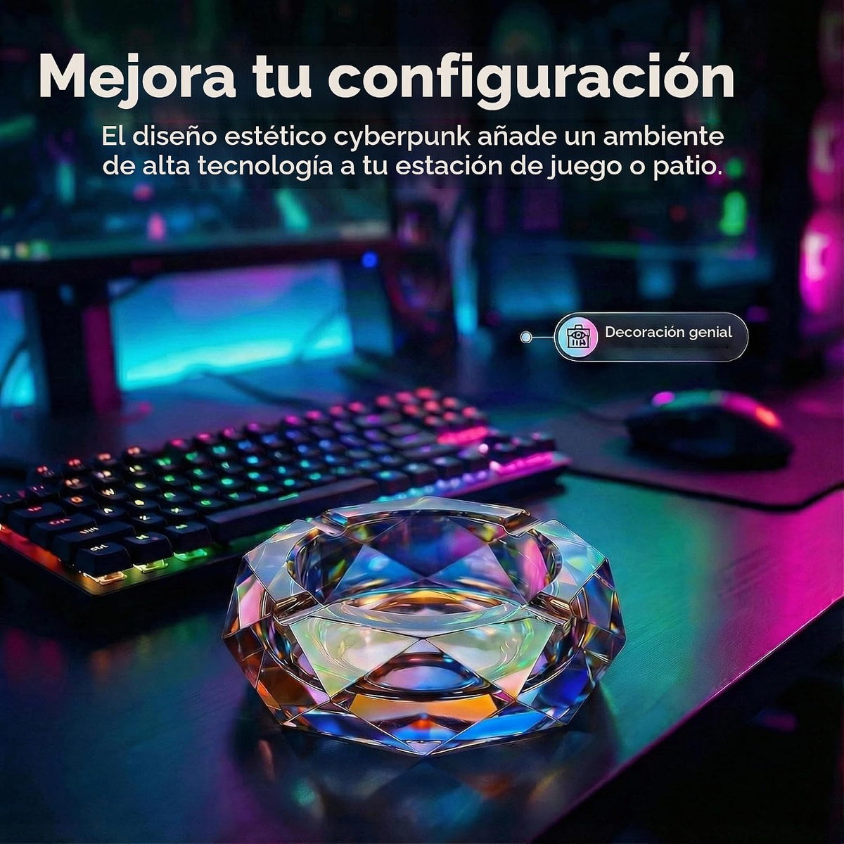 Kaforise Cenicero K9 de cristal pesado para cigarrillos \u2013 Ceni...