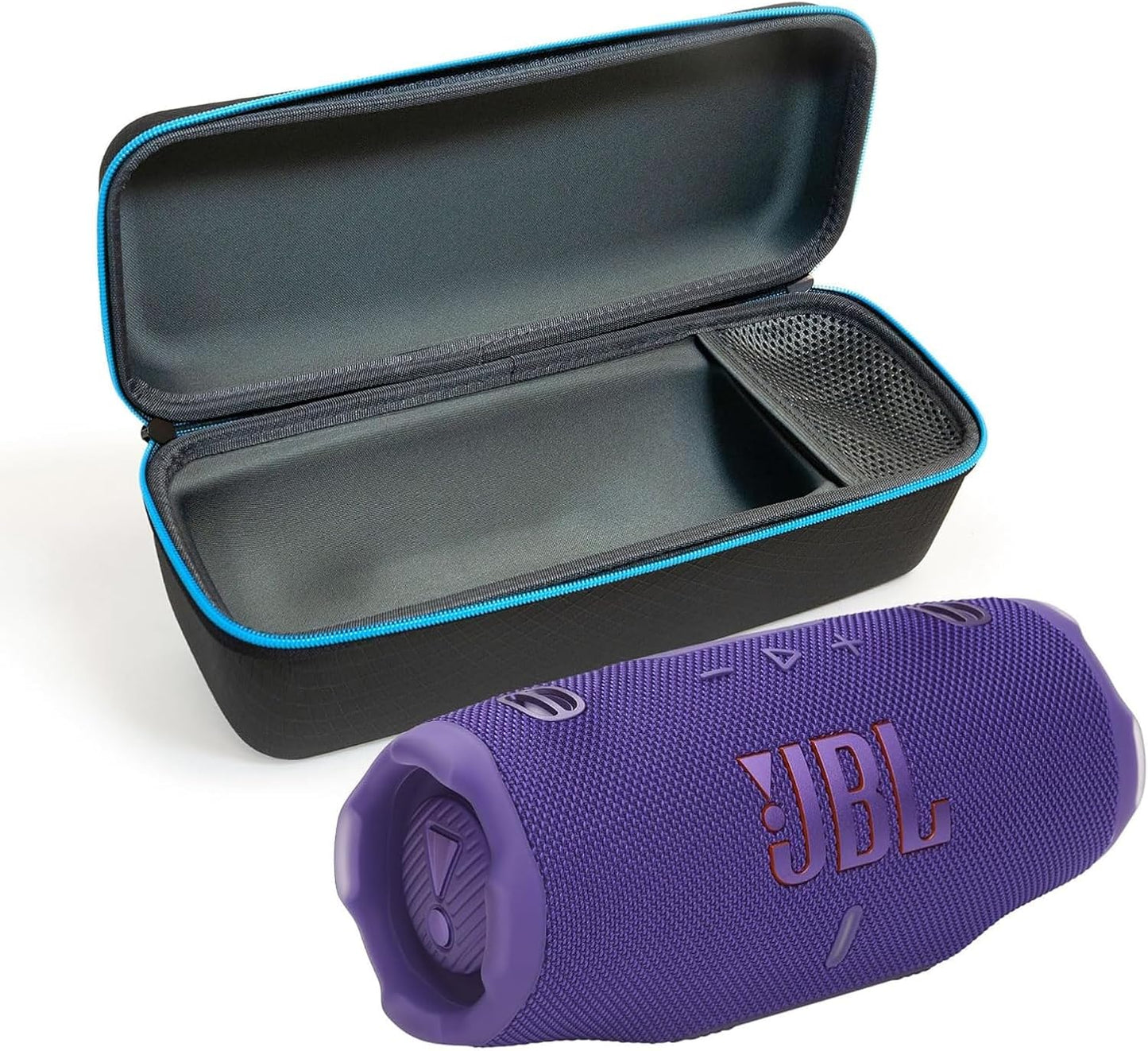 JBL Charge 6 (negro) + paquete con funda protectora rígida divvi! (...