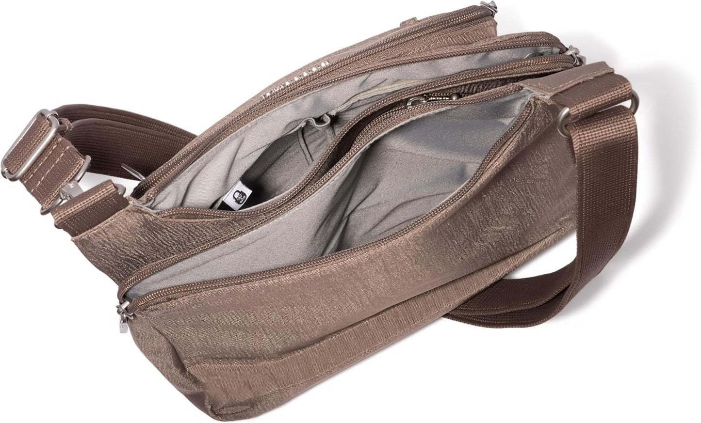 Baggallini Securtex Bandolera cruzada antirrobo 11\u201Dw X 8.5\u20...