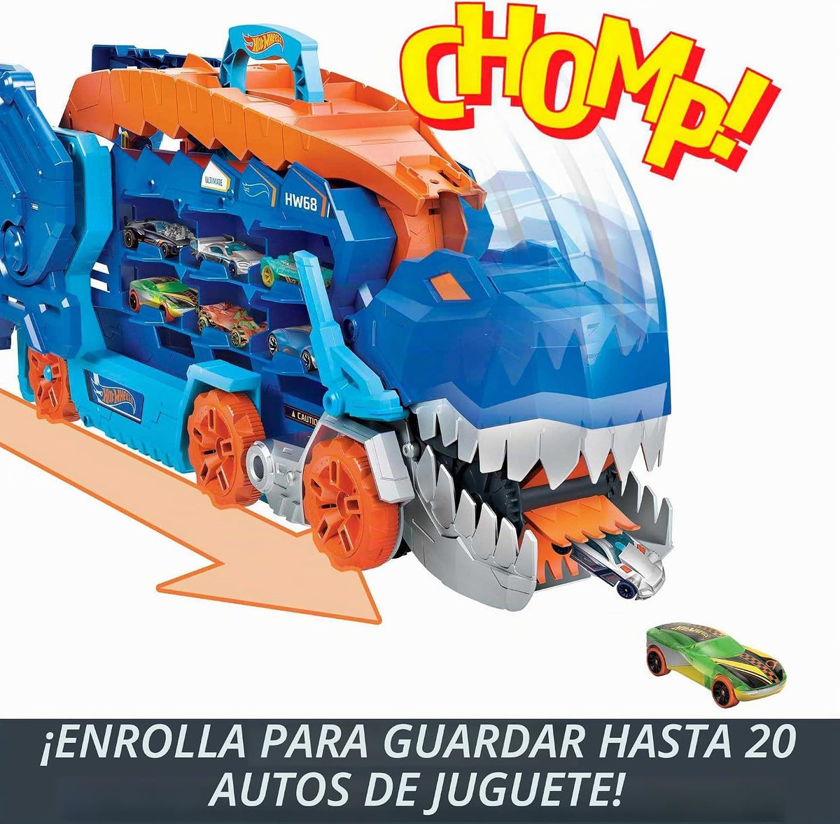 Paquete de Hot Wheels City Track Set, Ultimate T-Rex Transporter, H...