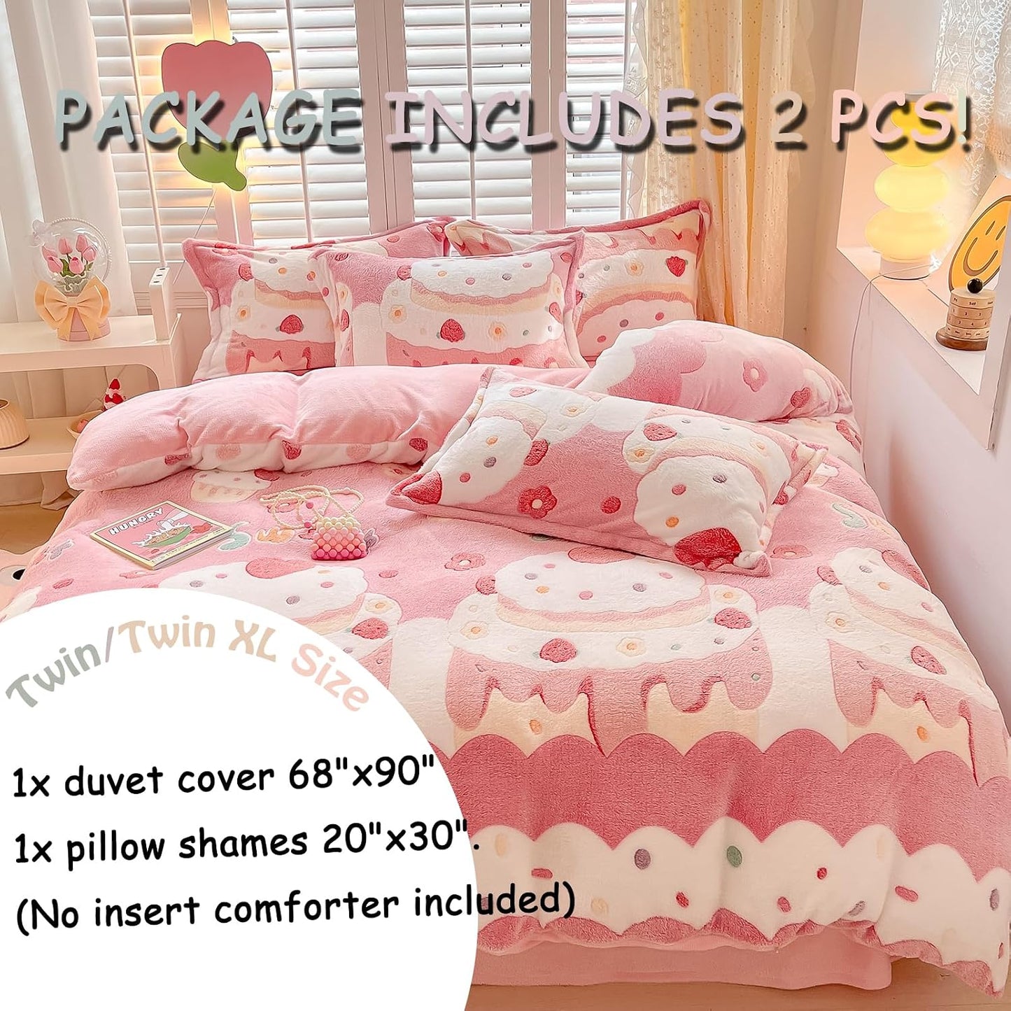 MorroMorn Juegos de Ropa de Cama Twin, Juego de Funda de Edredón Ro...